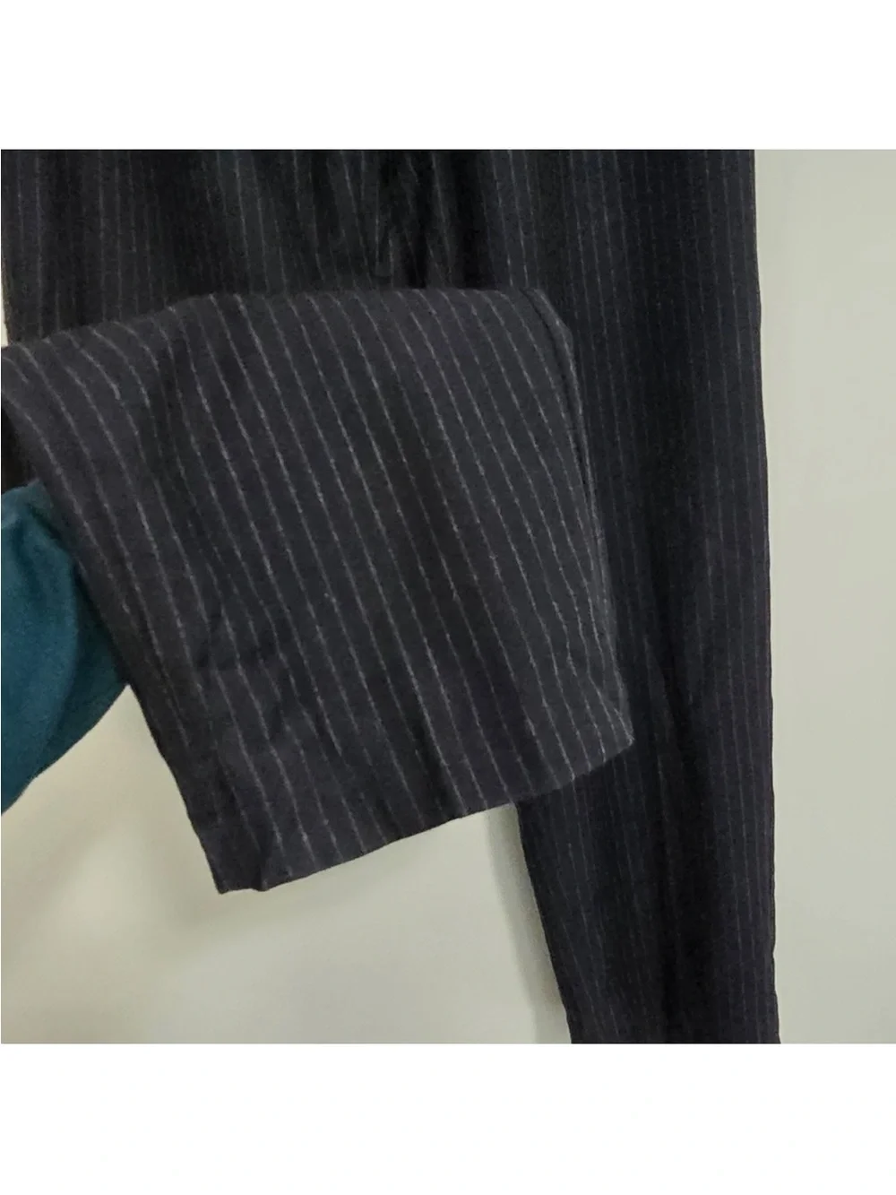 J. Crew Tollegno 1900 Brushed Italian Wool Pinstriped Straight Leg Pants,14